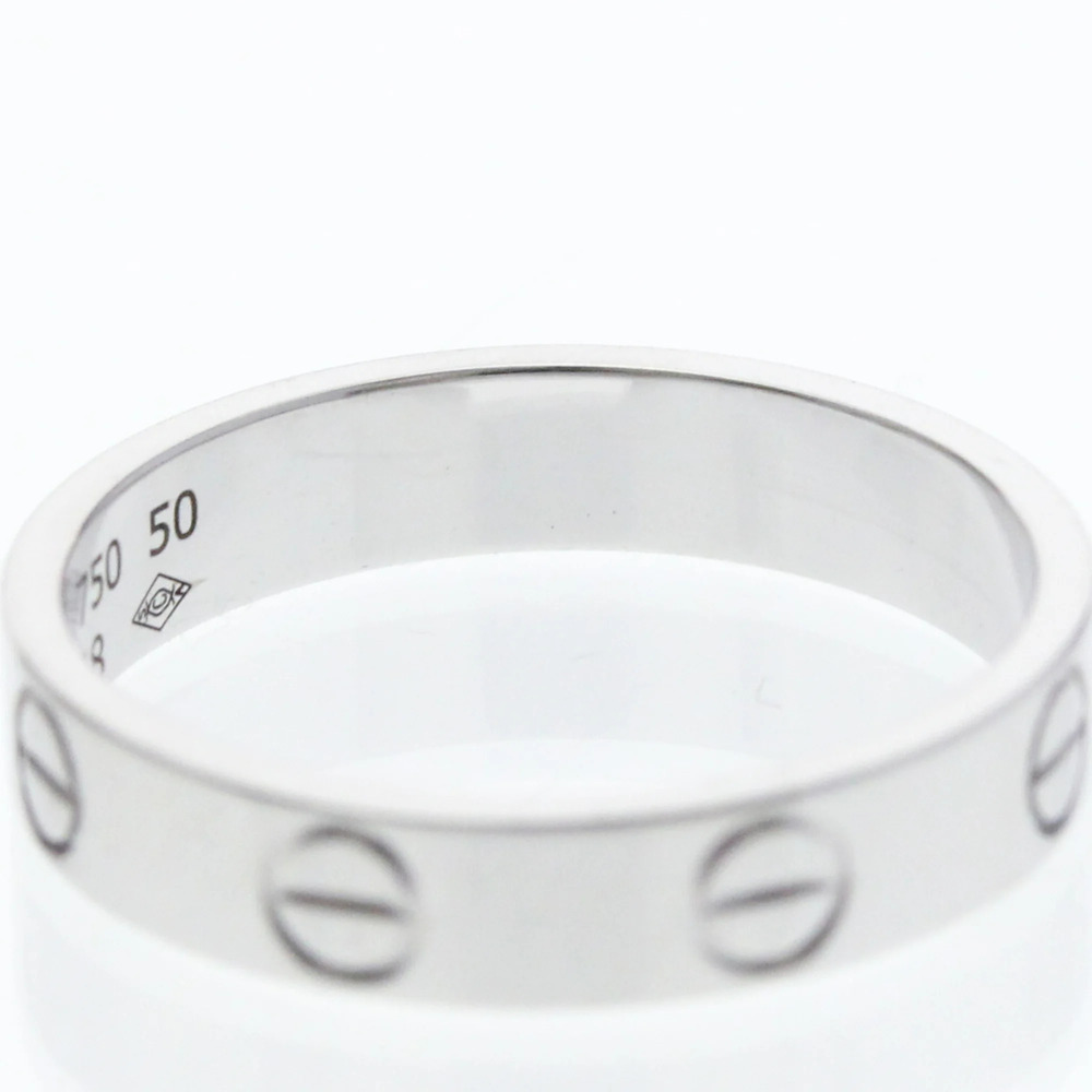 CARTIER 18k Silver Love Ring - Picture 8 of 9